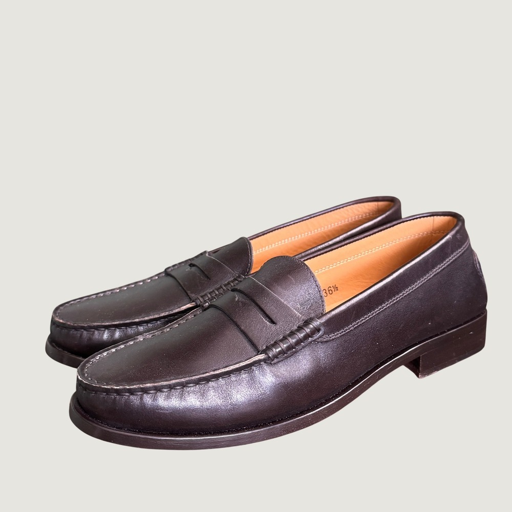 Tod's Black Leather Classic Penny Loafers